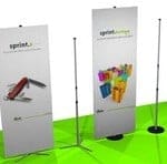 Banner Stands lightweight portable - CoMotion.ca