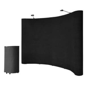 Fabric Pop up Rental Display with fascia panels