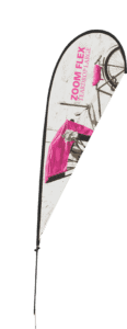 Zoom large flag teardrop